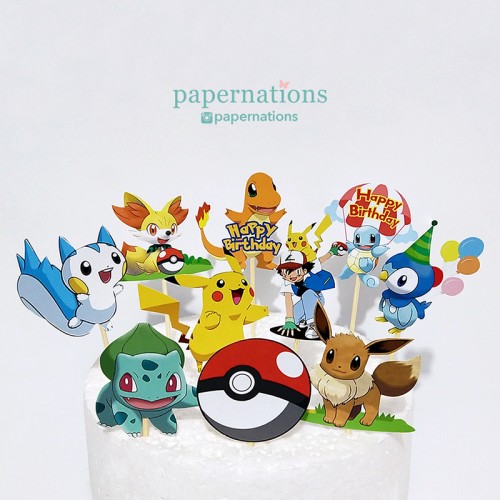 Pokemon Cupcake Toppers